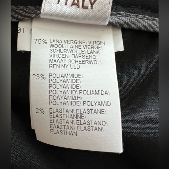 brunello cucinelli cuffed bottom monili trim women's pants trousers, size 4-6 - Picture 12 of 14